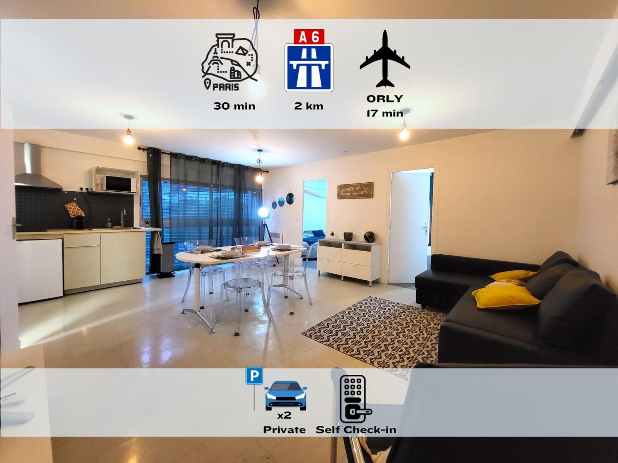 Les Entrepreneurs - Appartements Neufs Et Spacieux, Proche Rer C Et Aeroport Orly Моранжи Экстерьер фото